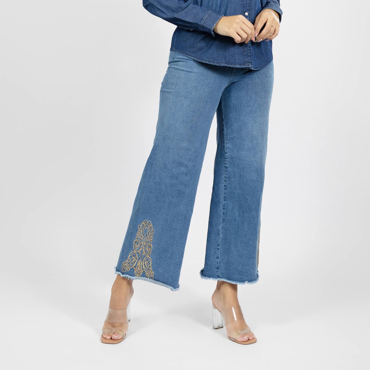 PARADA 111 - JEAN WIDE LEG MUJER PARADA 111 MICAELA