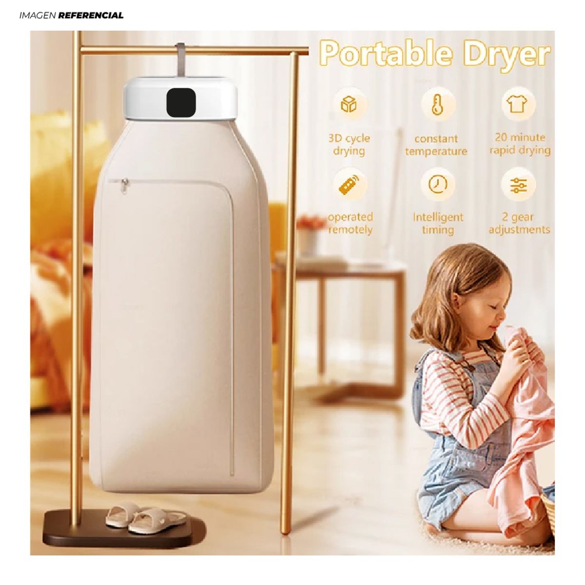 GENERICO - Secador de Ropa Plegable y Portatil