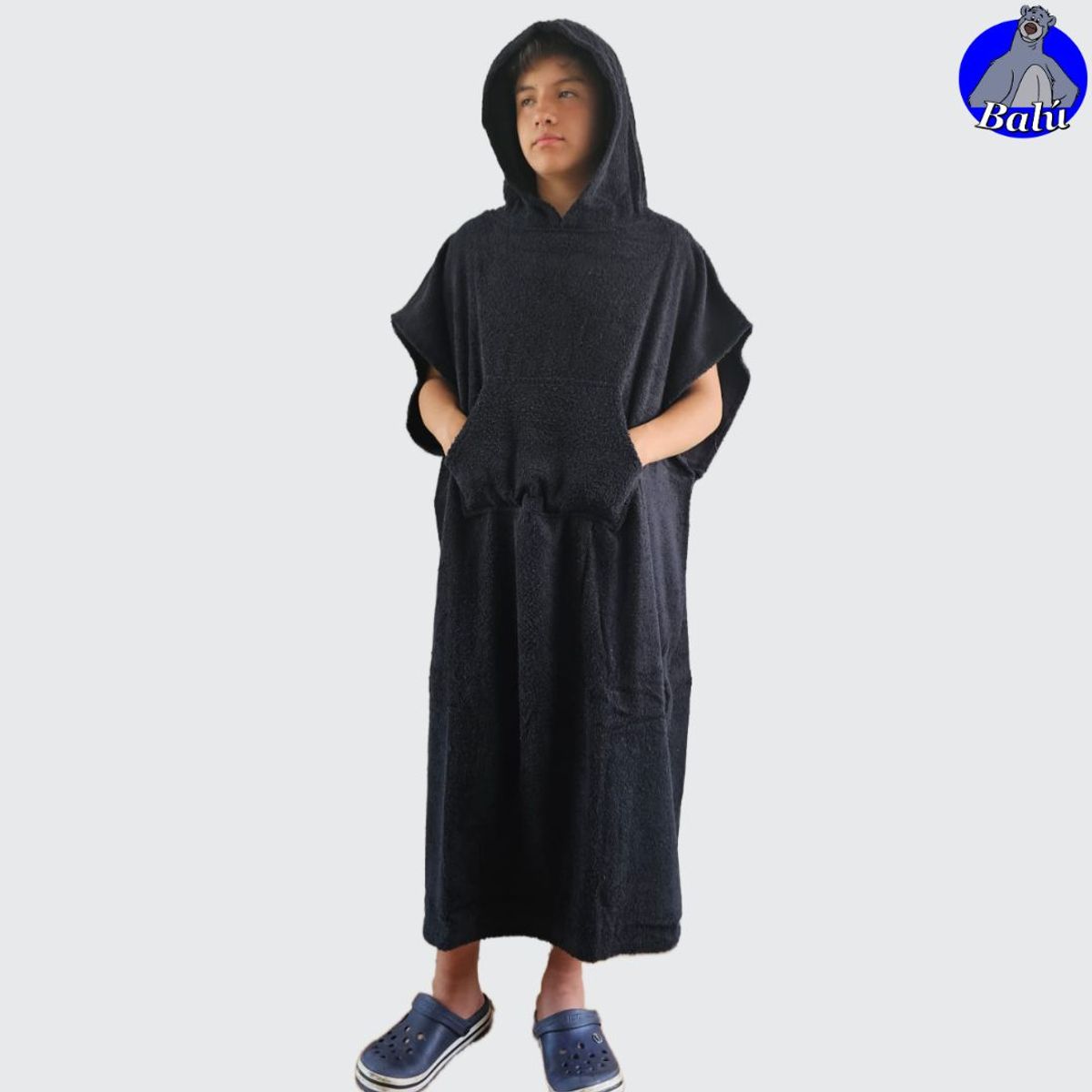 GENERICO - Poncho cambiador en felpa toalla