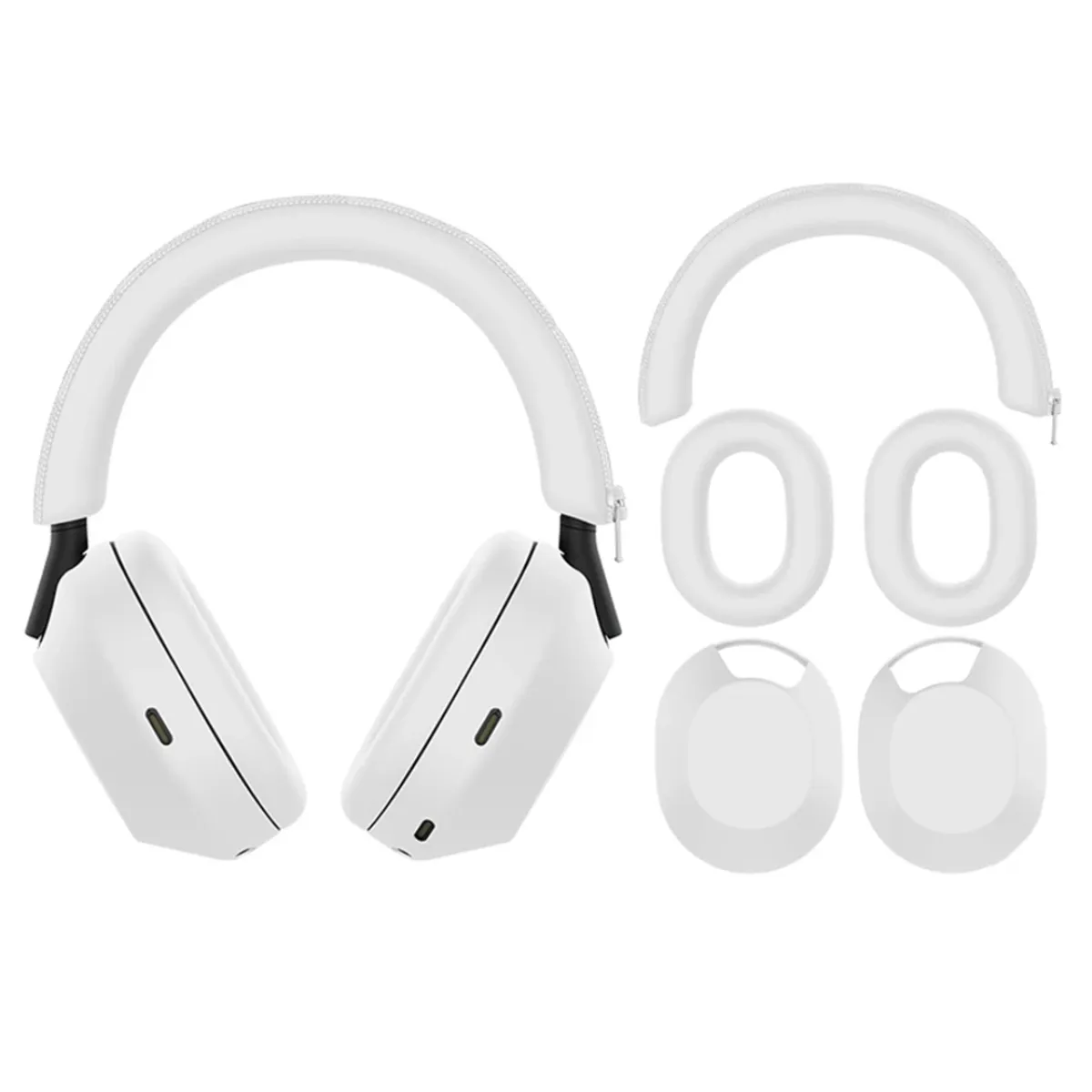 GENERICO - Case Funda Protector de silicona Para Sony WH-1000XM5 BLANCO
