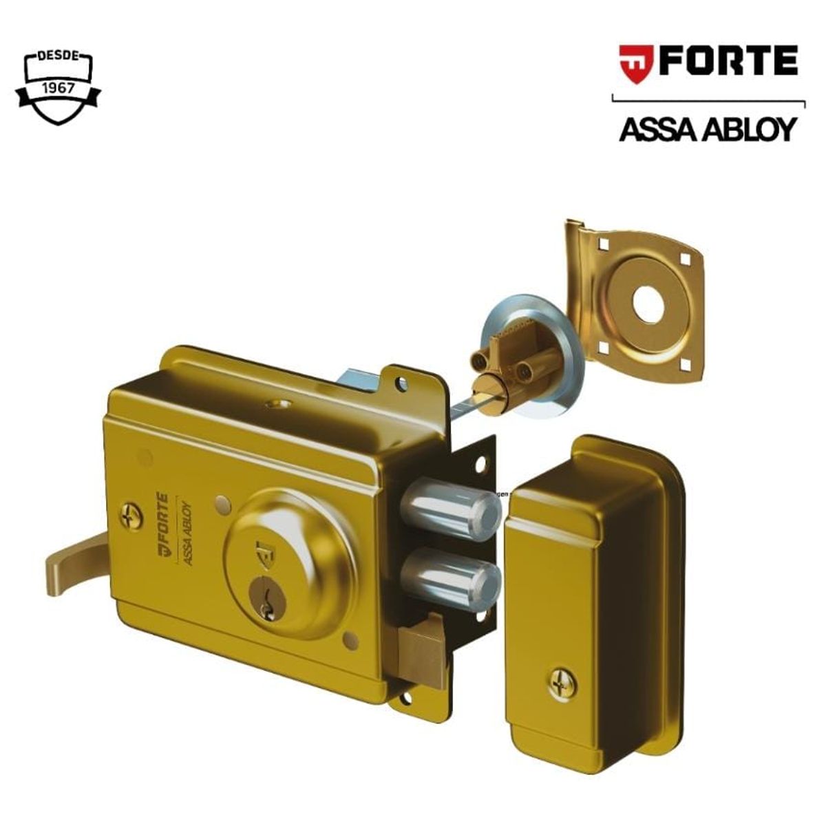 FORTE - Cerradura FORTE F-114 2 golpes