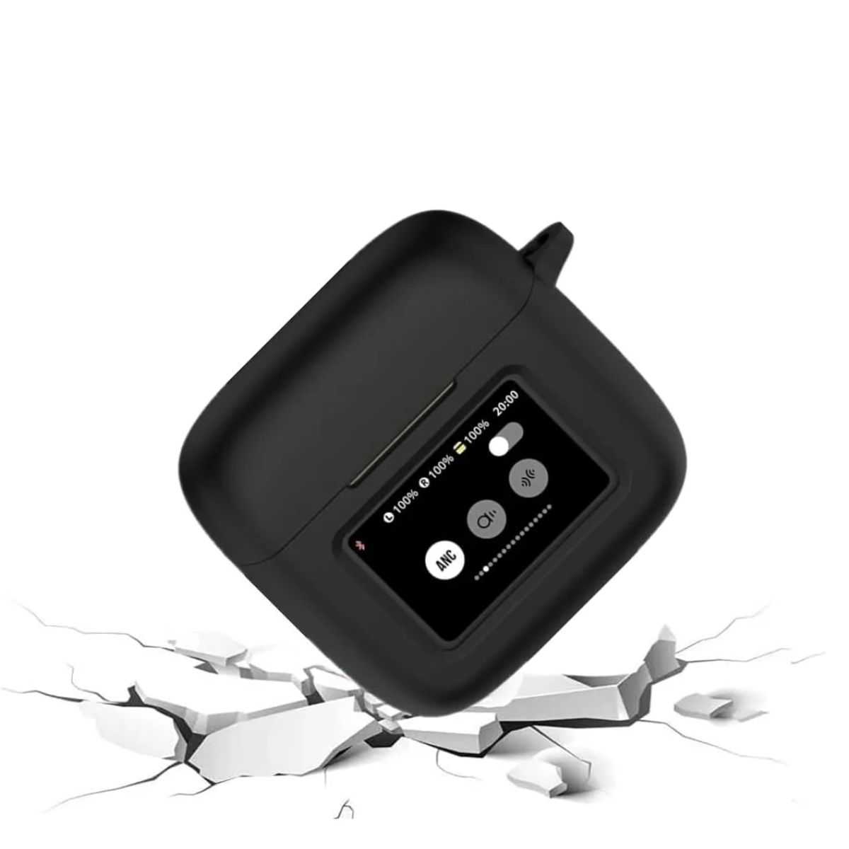 GENERICO - Funda case de silicona para audifonos JBL TOUR PRO 3 color negro