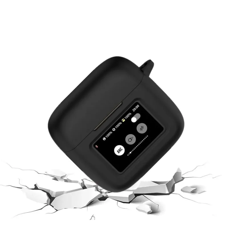 GENERICO - Funda case de silicona para audifonos JBL TOUR PRO 3 color negro