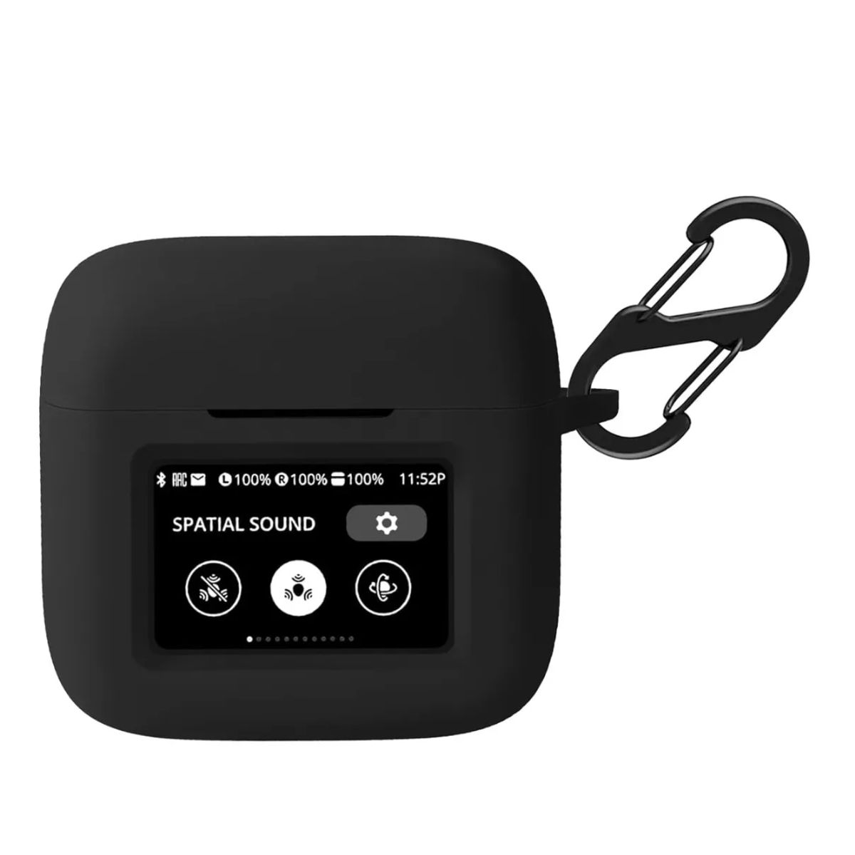 GENERICO - Funda case de silicona para audifonos JBL TOUR PRO 3 color negro