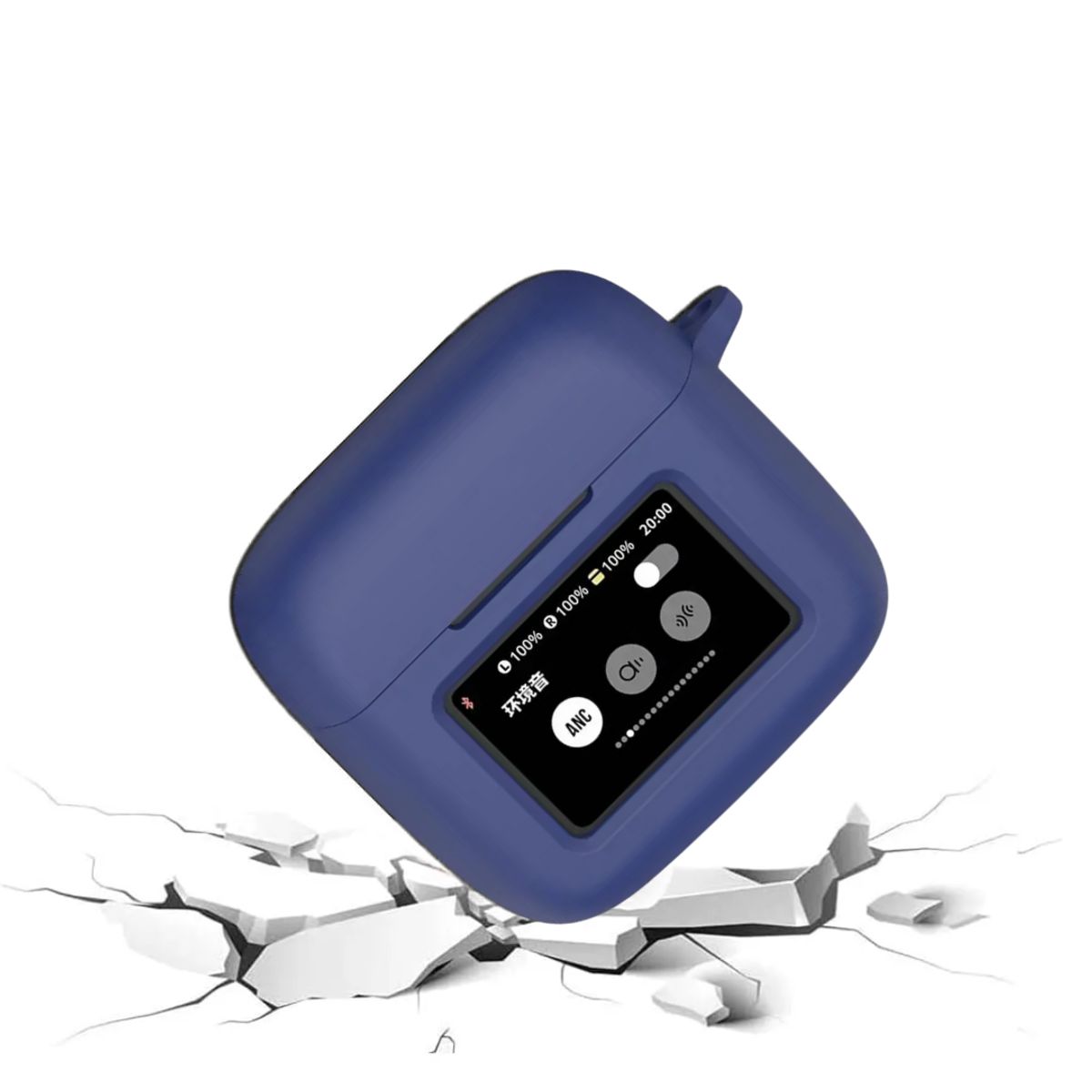 GENERICO - Funda case de silicona para audifonos JBL TOUR PRO 3 color azul