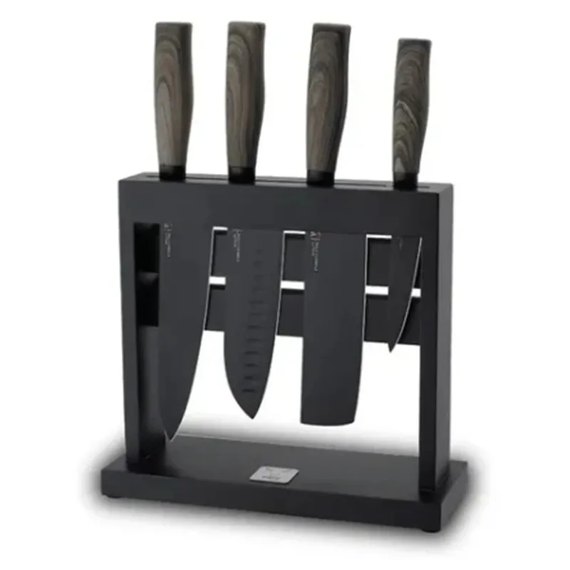 WAYU - SET DE CUCHILLOS DE ACERO INOXIDABLE CON SOPORTE WAYU