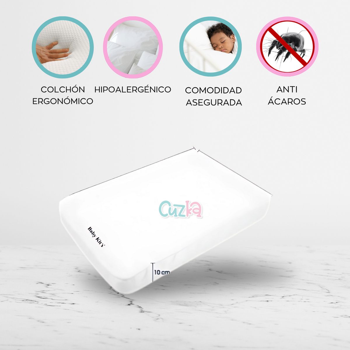 BABY KITS - Colchón ergonómico para corral «MINI DREAMS»