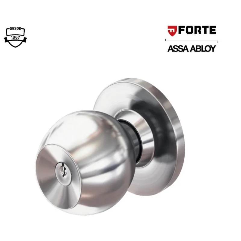 FORTE - Cerradura para dormitorio Acero Inoxidable Forte