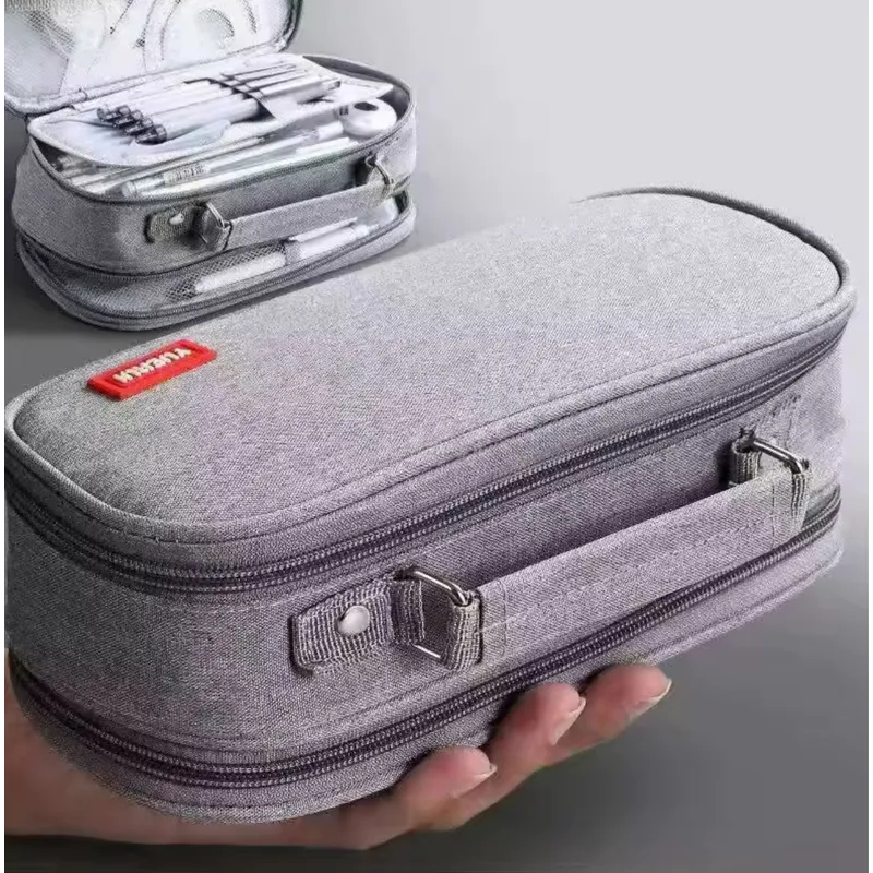 KAWAI - Cartuchera Doble Compartimiento Premium Multifuncional