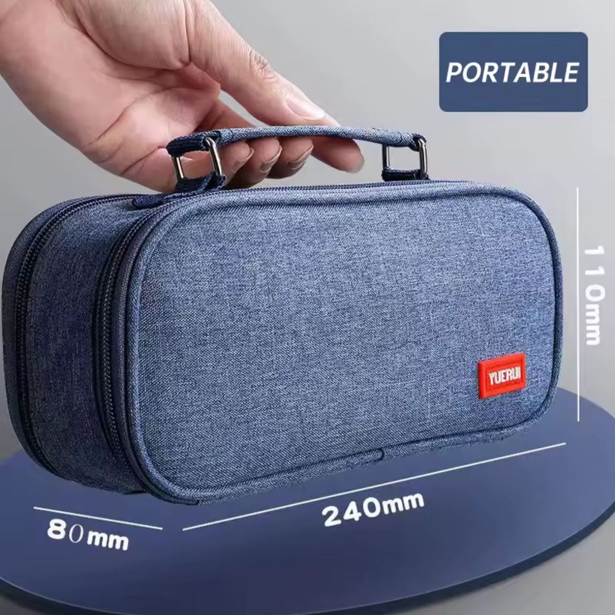 KAWAI - Cartuchera Doble Compartimiento Premium Multifuncional