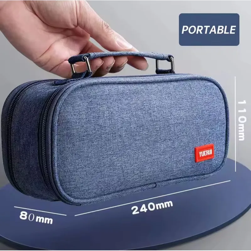 KAWAI - Cartuchera Doble Compartimiento Premium Multifuncional