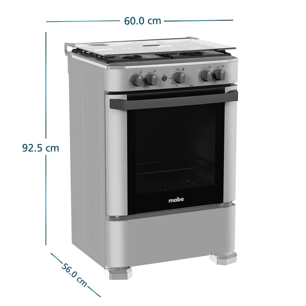MABE - COCINA DE PISO A GAS SILVER CMP6010FG1
