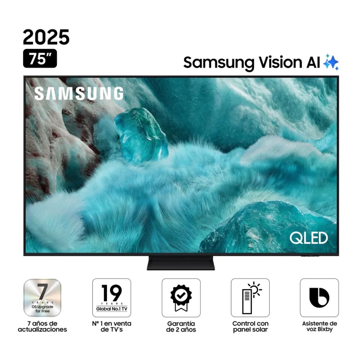 SAMSUNG - Televisor Samsung QLED 75 4K UHD Smart TV Q7F5 2025