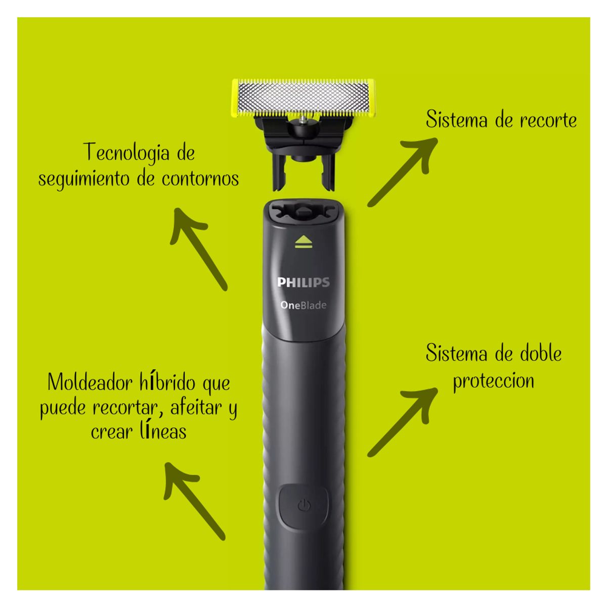 PHILIPS - Afeitador Philips OneBlade Face QP1424 10