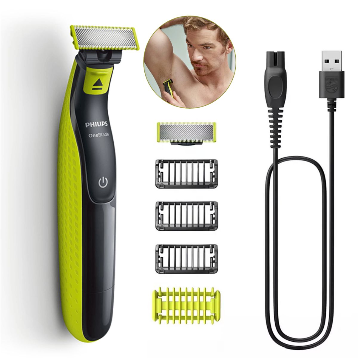 PHILIPS - Afeitador Philips OneBlade Face + Body QP2824 10
