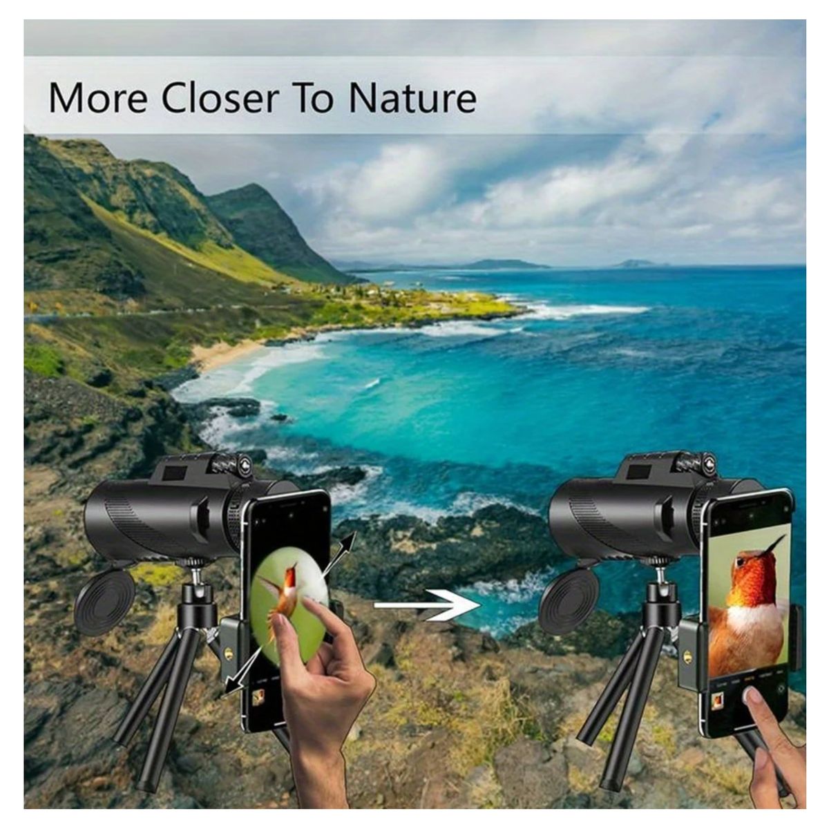 GENERICO - Telescopio Monocular HD de 10x42