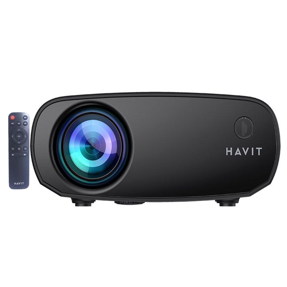 HAVIT - Combo HAVIT Proyector PJ207 Resolución 1080 HD + Ecram PS100