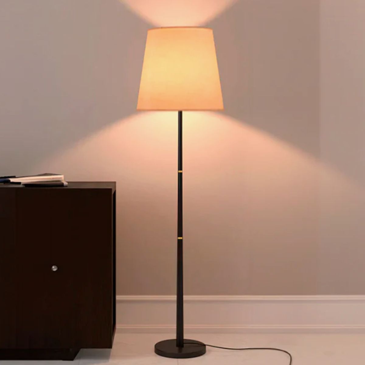 GENERICO - Lámpara de Pie Black Led