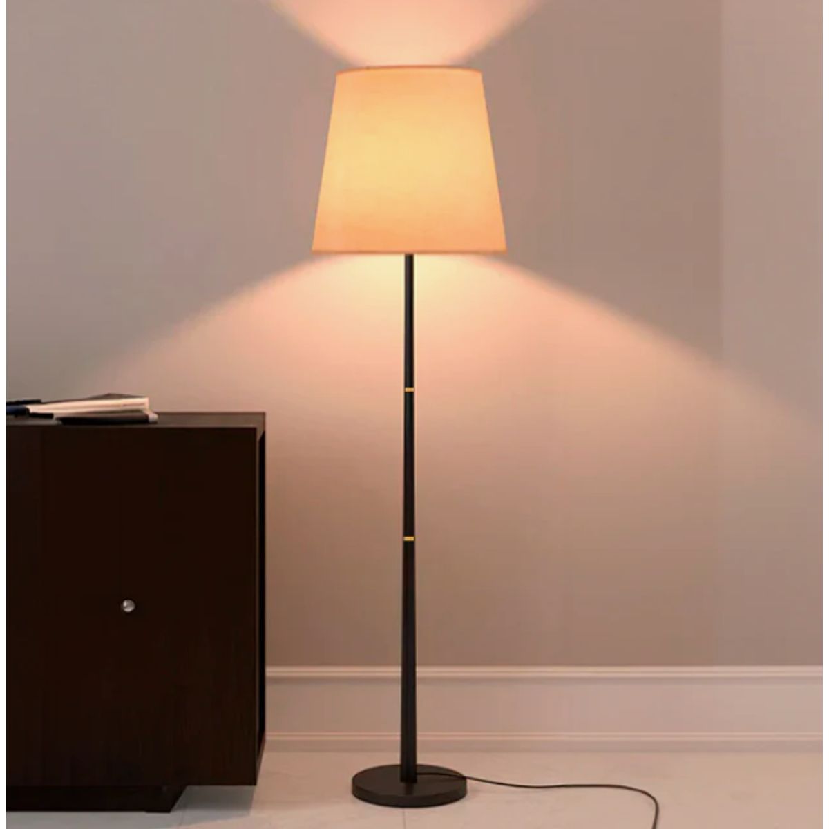 GENERICO - Lámpara de Pie Black Led