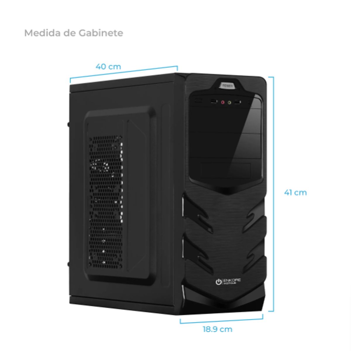 ENKORE - Case MISTIQUE ENK C2001 PSU 230W HD AUDIO 8CM FAN ENKORE