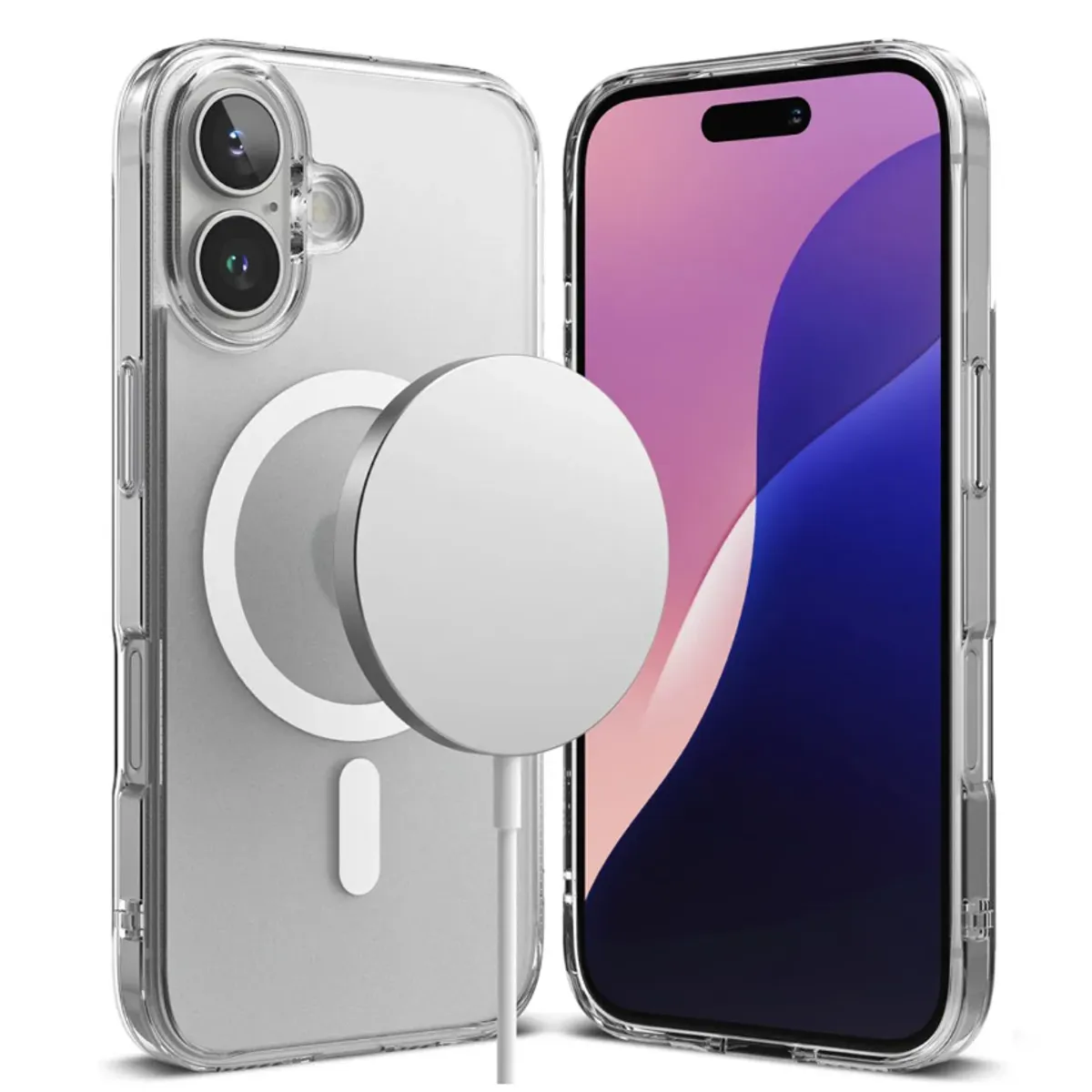 GENERICO - Case Clear para iPhone 16 Plus con MagSafe - Transparente