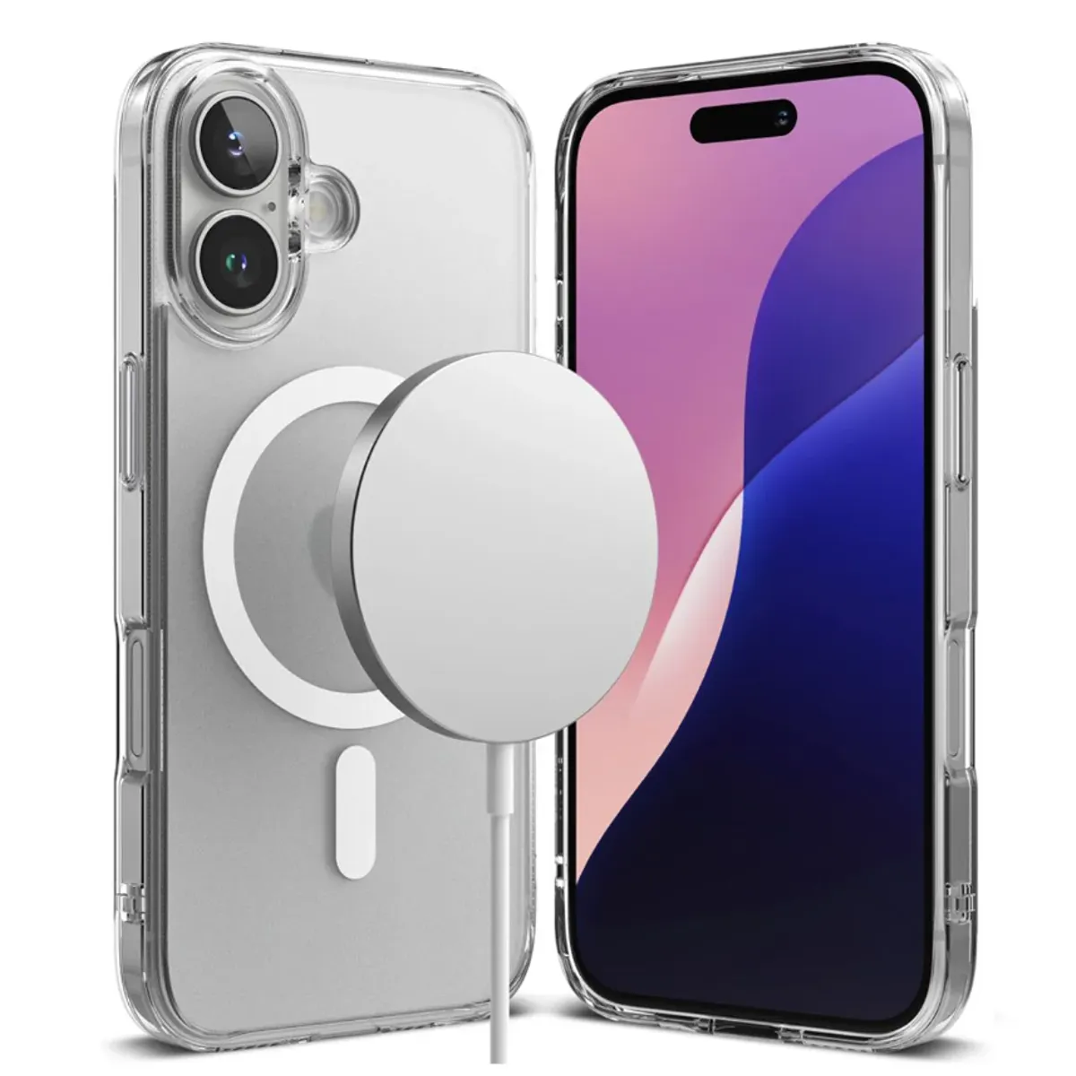 GENERICO - Case Clear para iPhone 16 Plus con MagSafe - Transparente