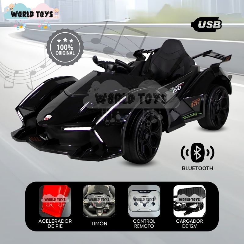 BABY - Carro a Batería de Lujo Para Niños «LEGACY» Black