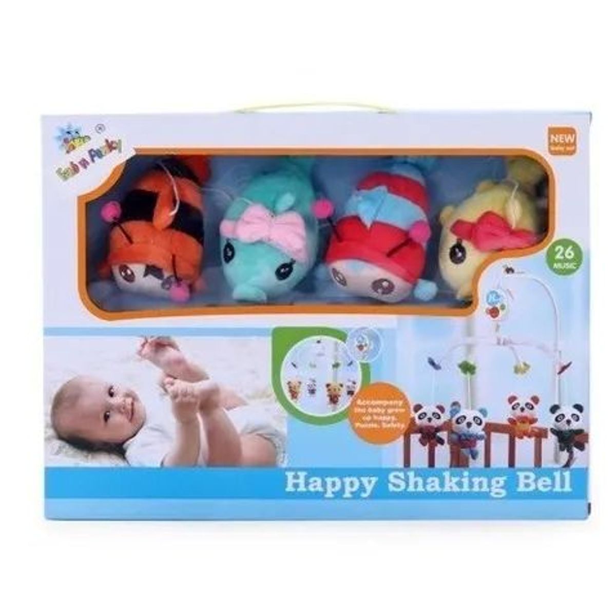 GENERICO - Sonajero Móvil para Cuna con Peluches