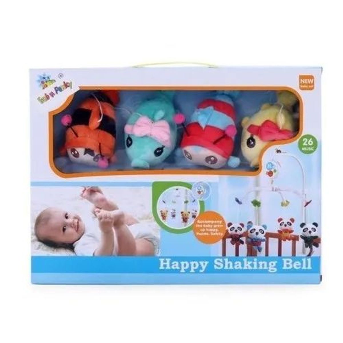 GENERICO - Sonajero Móvil para Cuna con Peluches