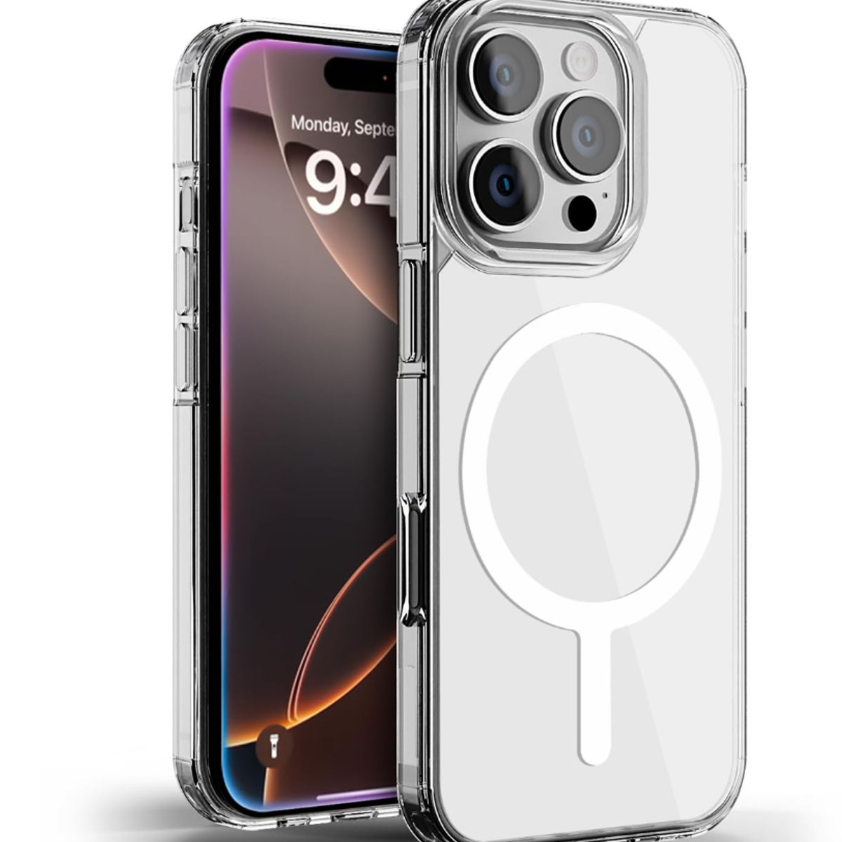 GENERICO - Case Clear para iPhone 16 Pro Max con MagSafe - Transparente