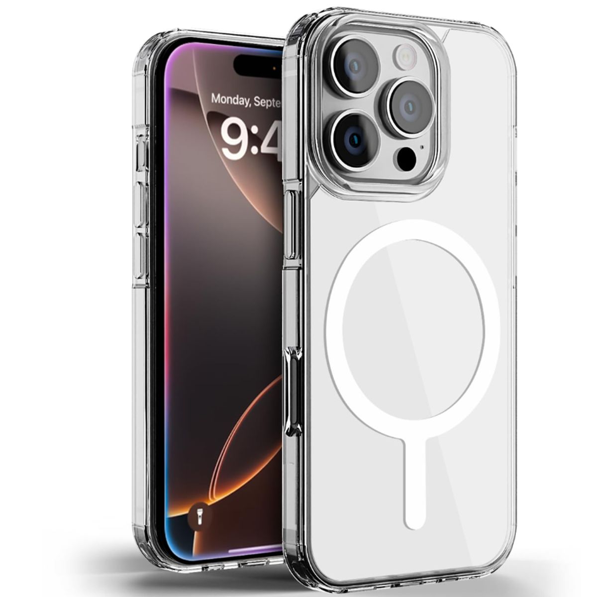 GENERICO - Case Clear para iPhone 16 Pro Max con MagSafe - Transparente