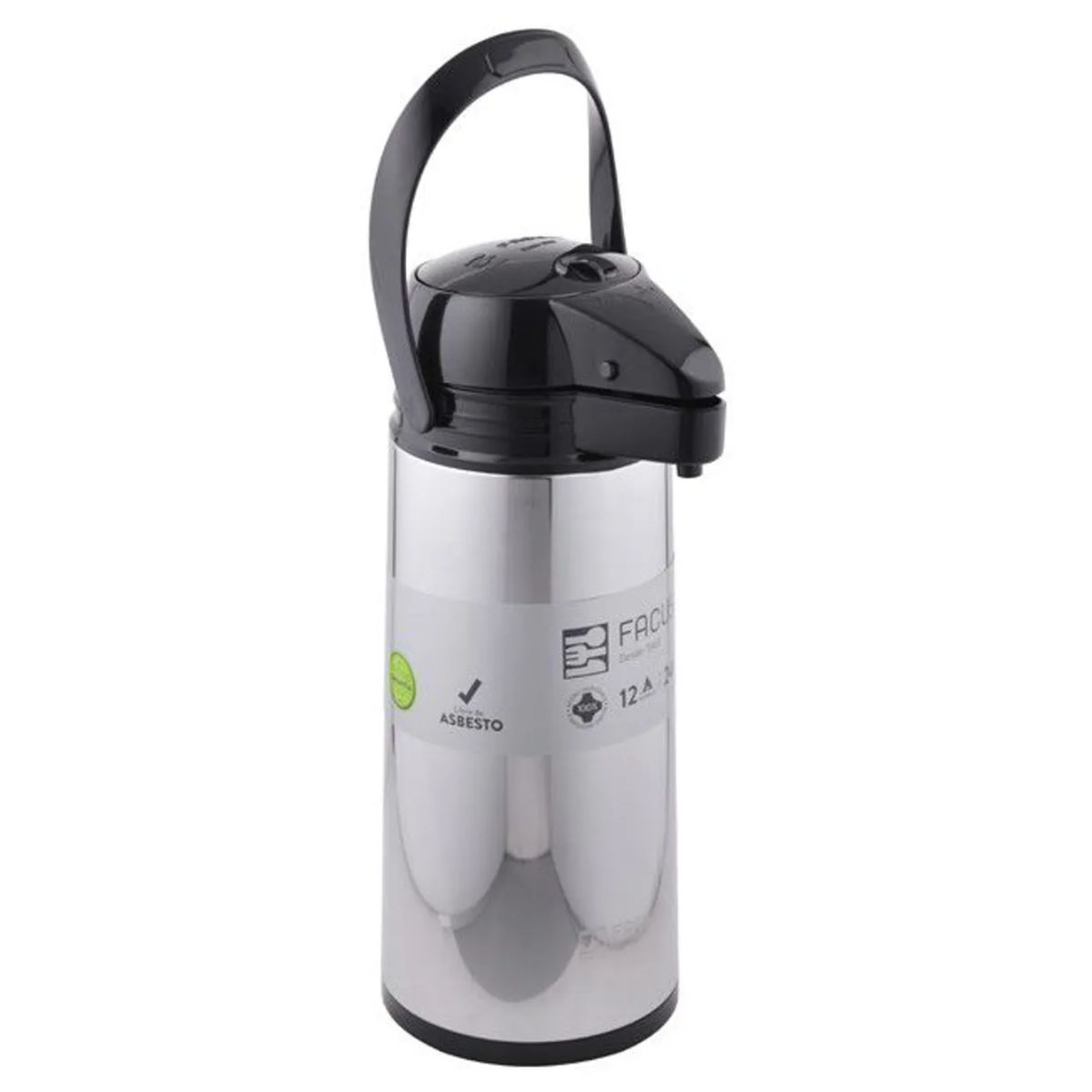 FACUSA - Termo Sifón Acero Inoxidable Premiun 1900ml Facusa