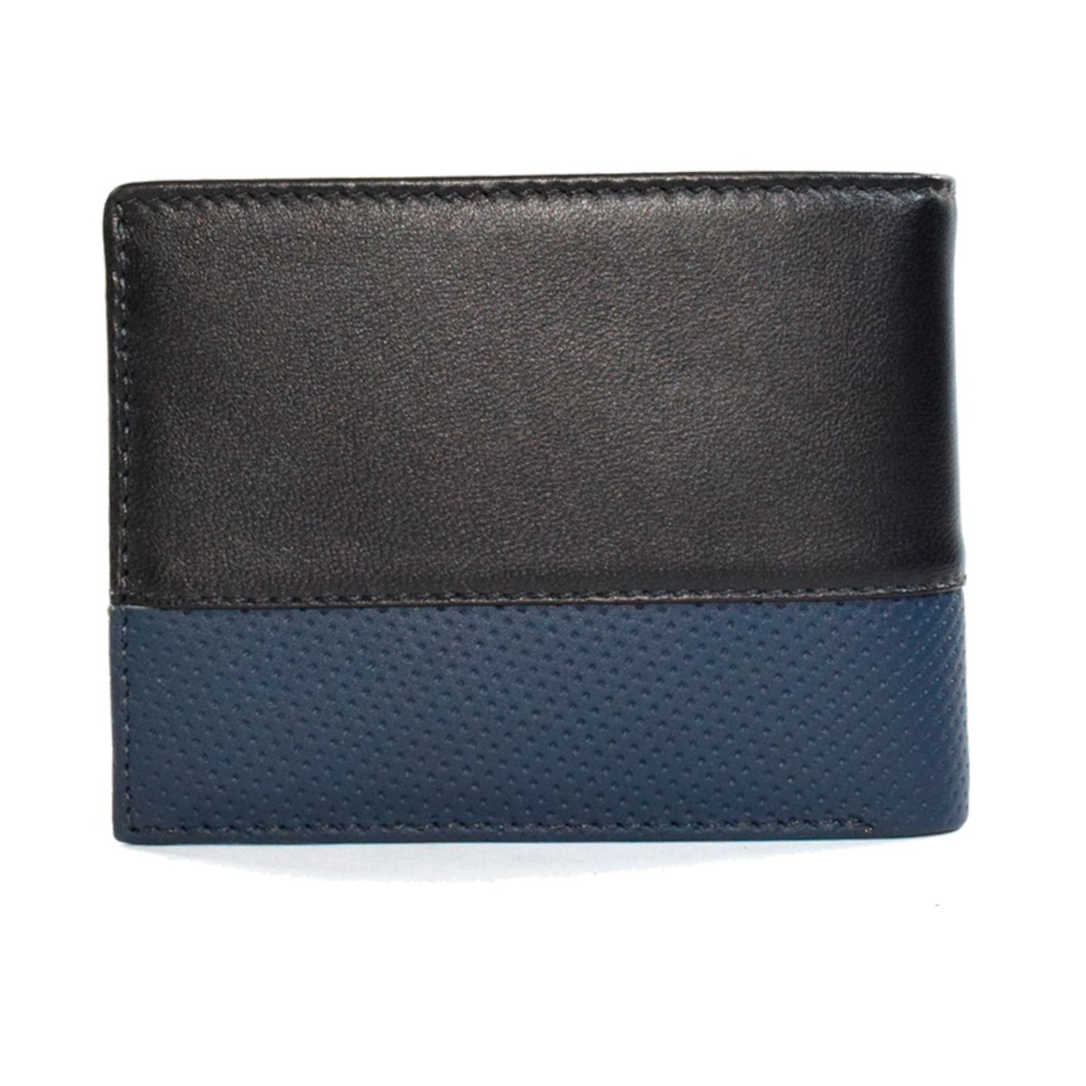 PAUL HARRIS - Billetera para hombre en cuero con sencillero Negro Az