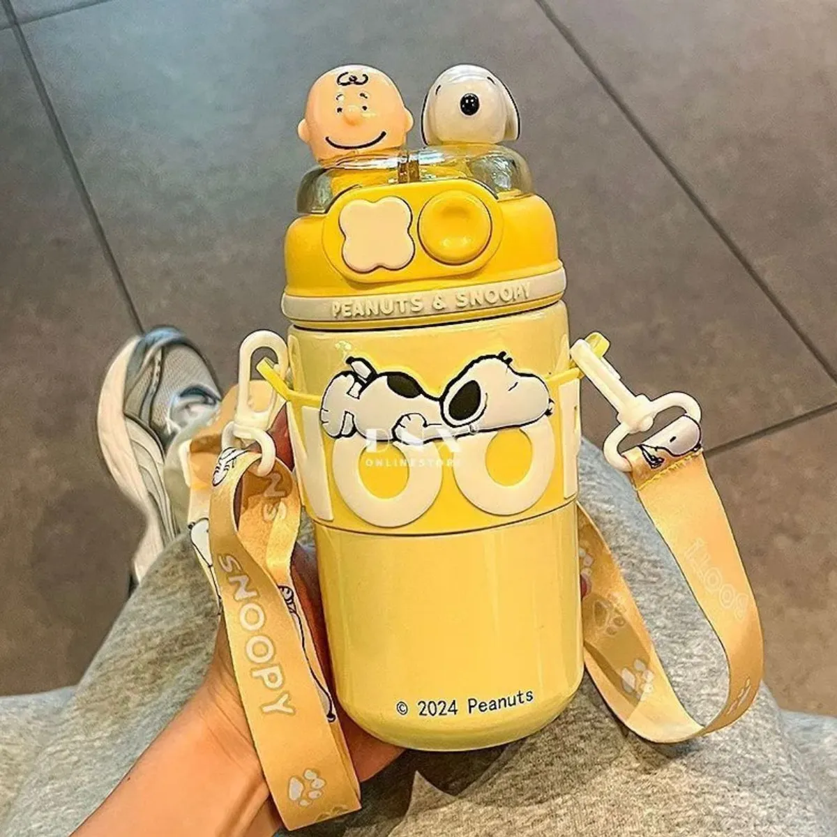 MR PEANUTS - Termo Tomatodo Acero Inoxidable Snoopy 520 ml