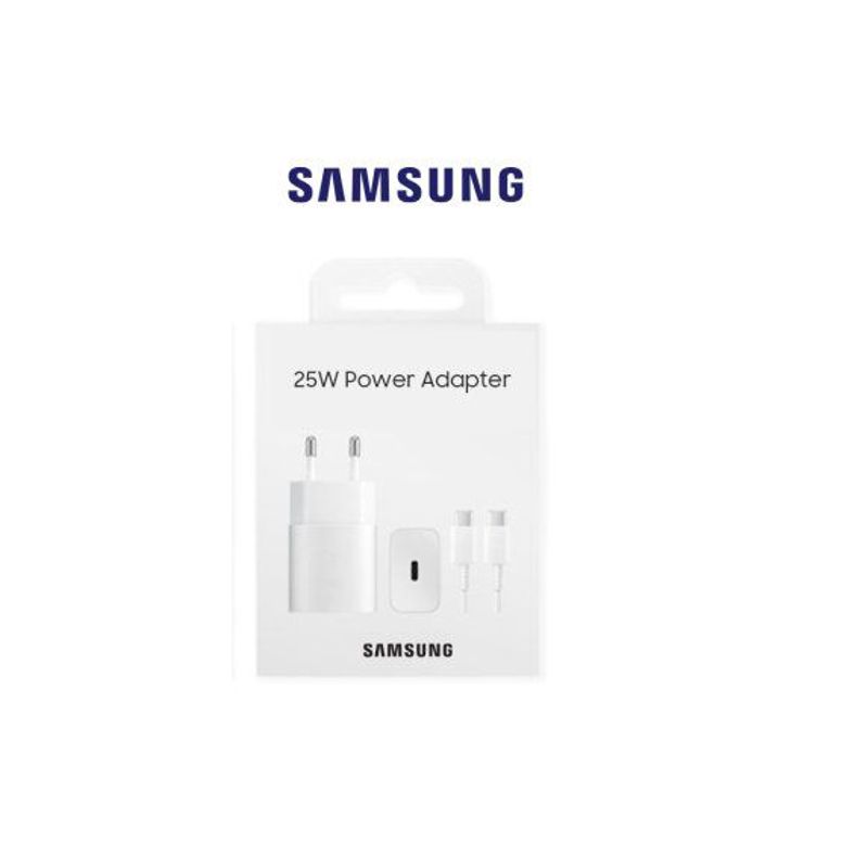 SAMSUNG - Cargador Samsung Super Carga Rapida 25w - Blanco