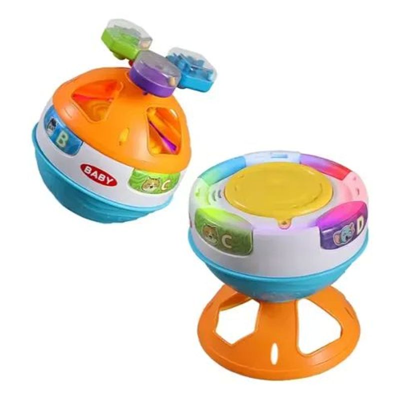 GENERICO - Pelota Mágica Giratoria con Luces y Sonido para Bebés