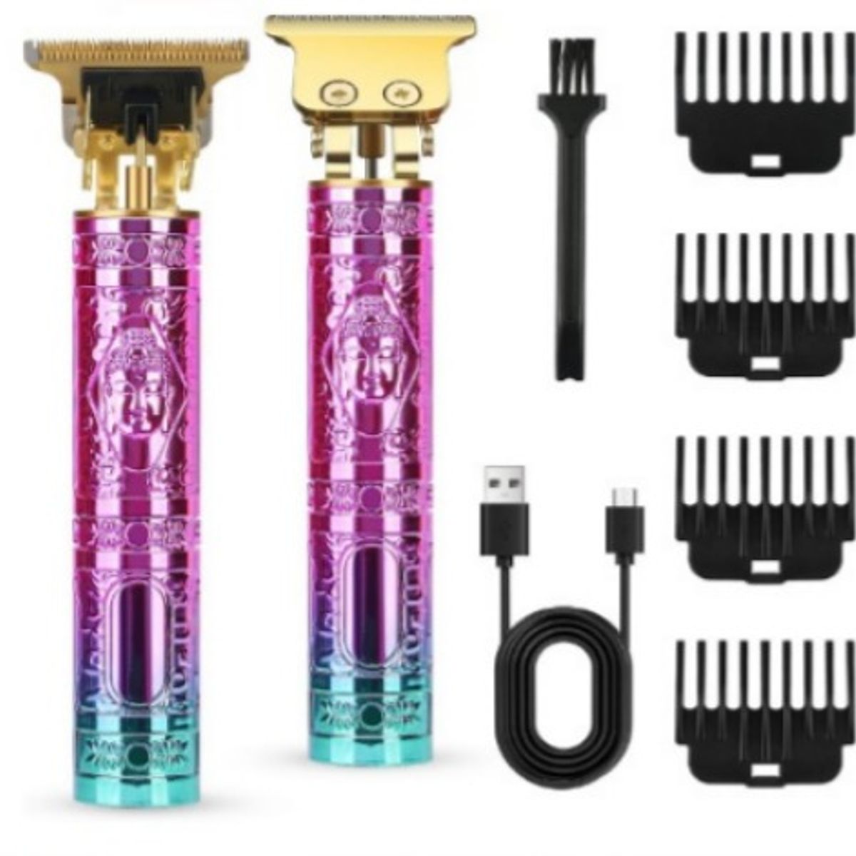 GENERICO - Máquina cortadora patillera trimmer con carga directa-buda color fucsia