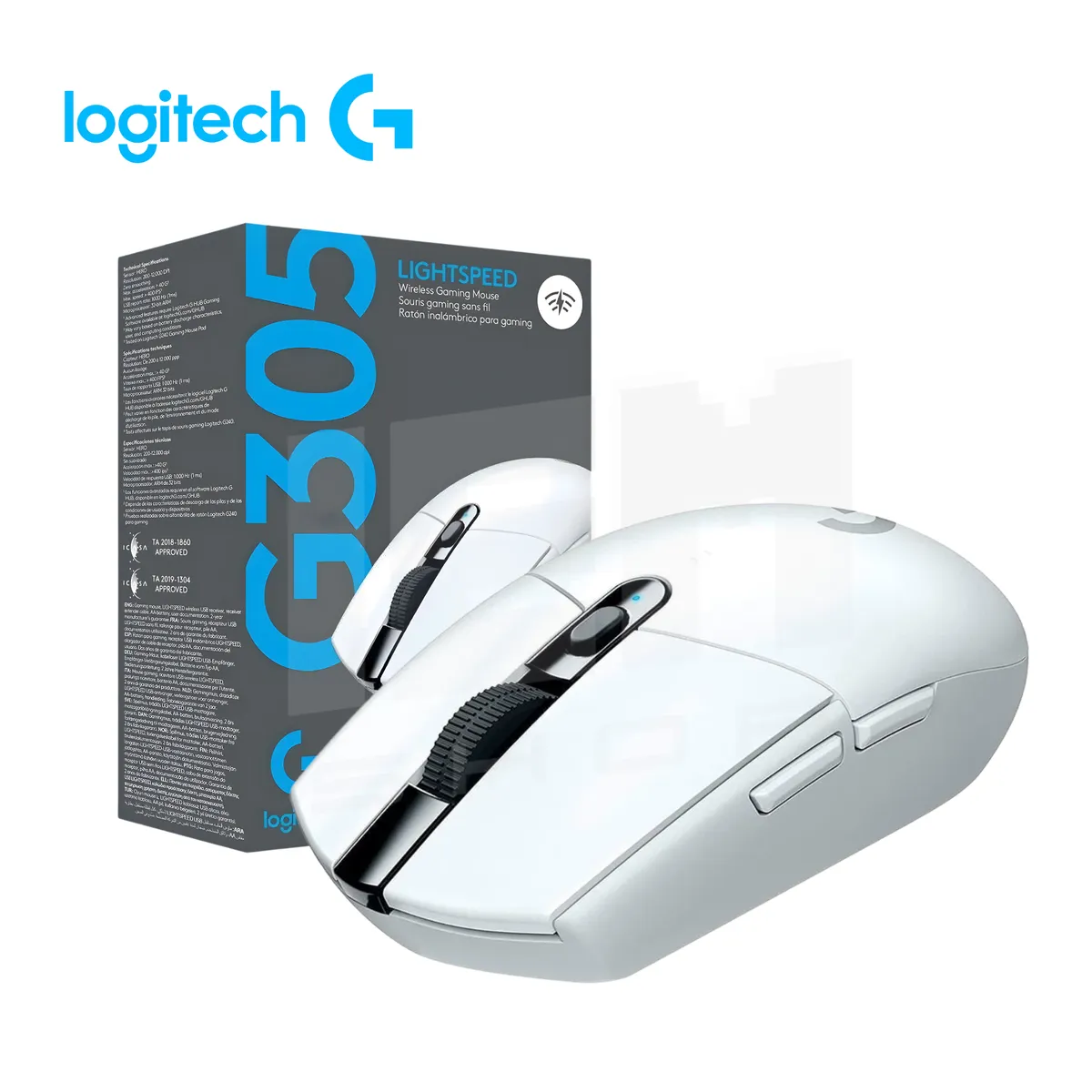 LOGITECH - Mouse Logitech G305 Lightspeed Blanco Inalambrico