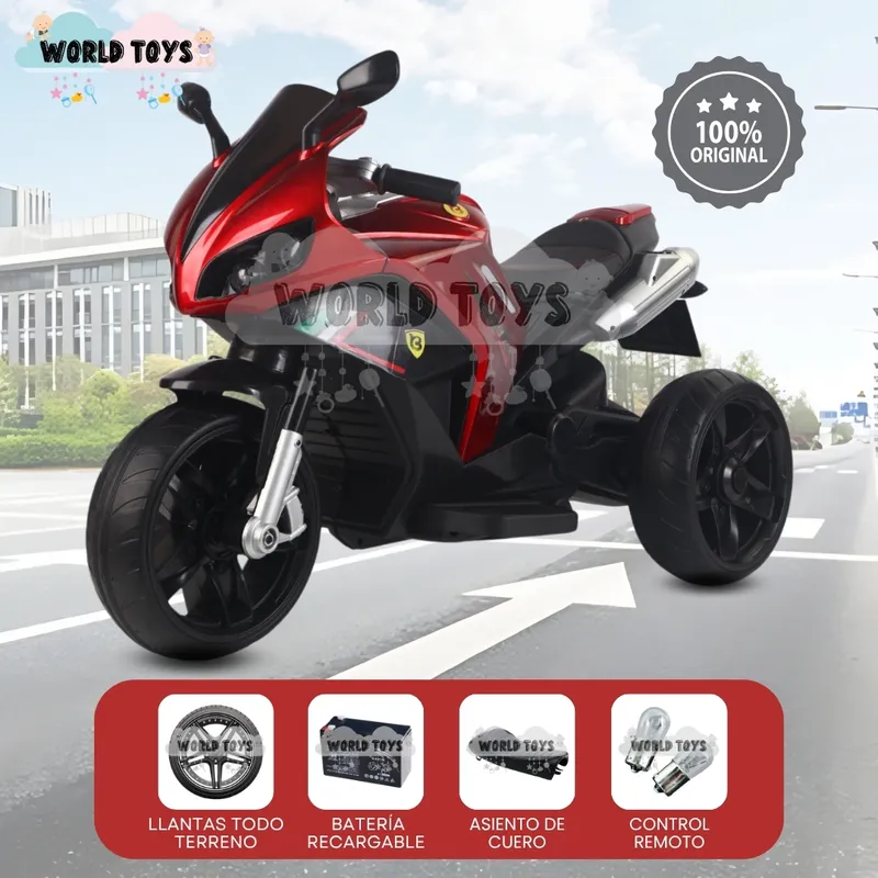 BABY - Trimoto a Batería para Niños «DUCATY SMOKE» Red