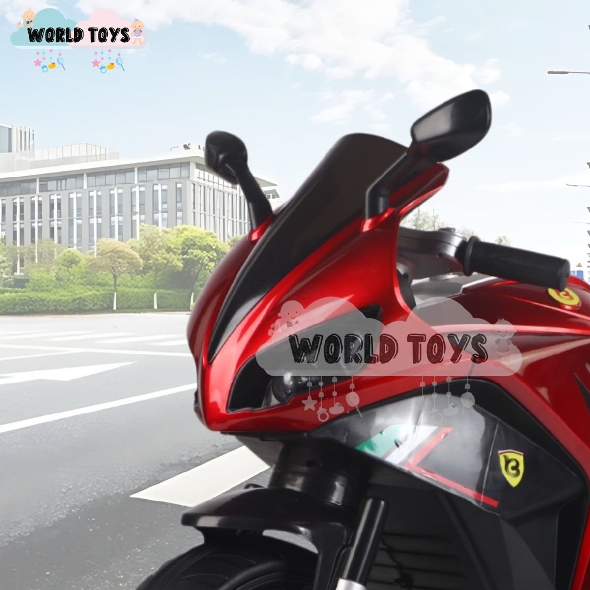 BABY - Trimoto a Batería para Niños «DUCATY SMOKE» Red