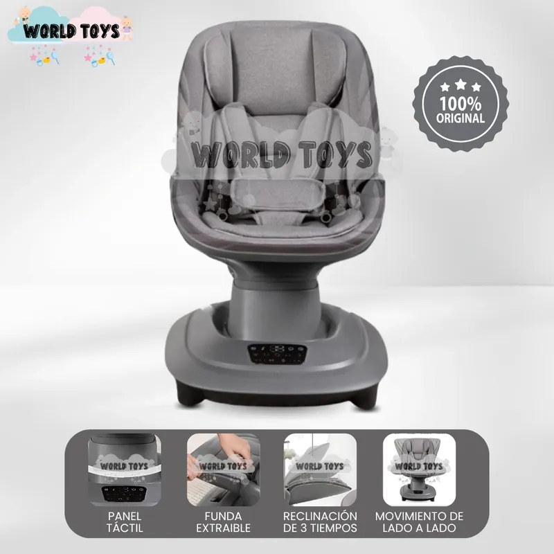 BABY - Mecedora Eléctrica para Bebés «MERCY» Gray