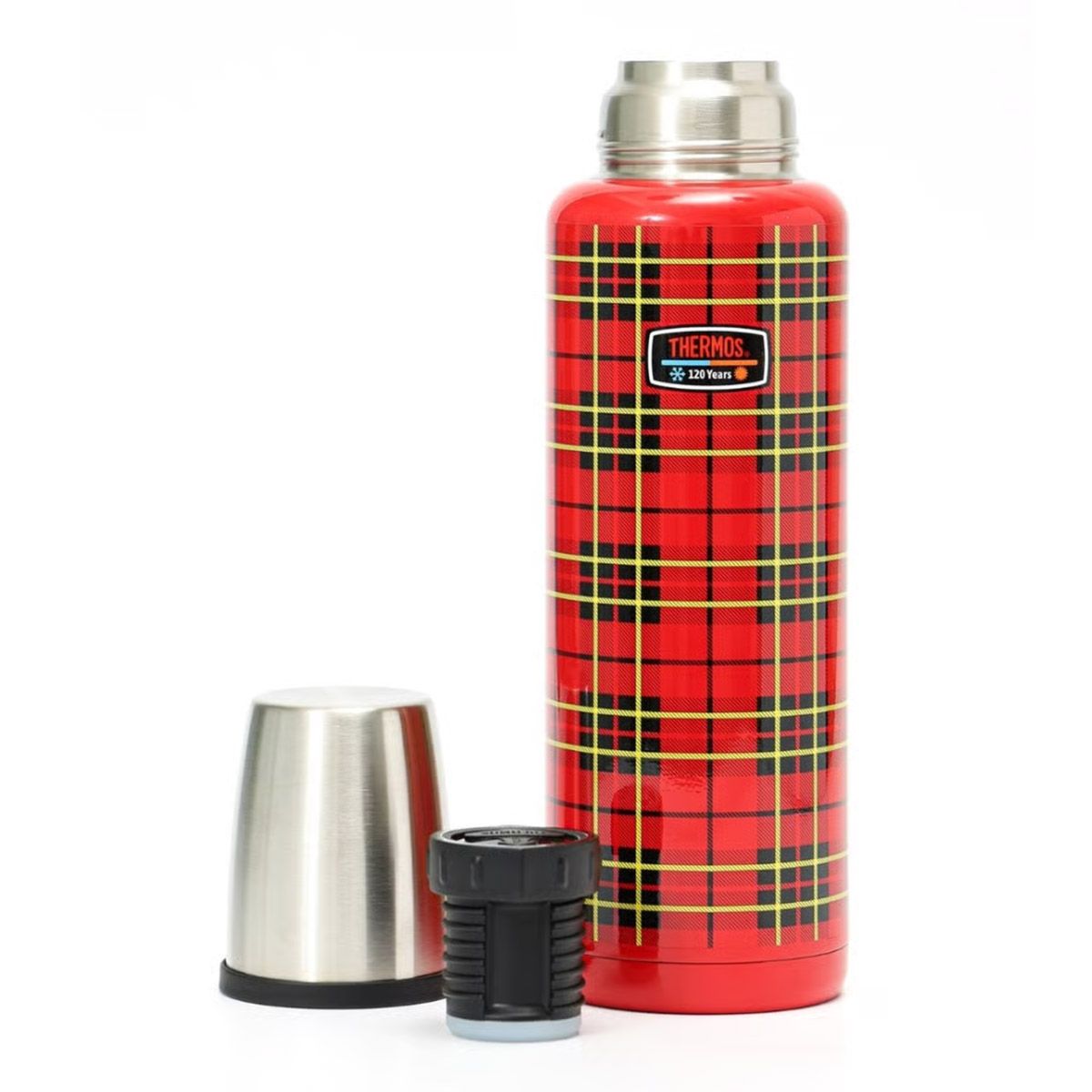 THERMOS - Termo 1.2 L Vintage Thermos Acero Inoxidable Rojo
