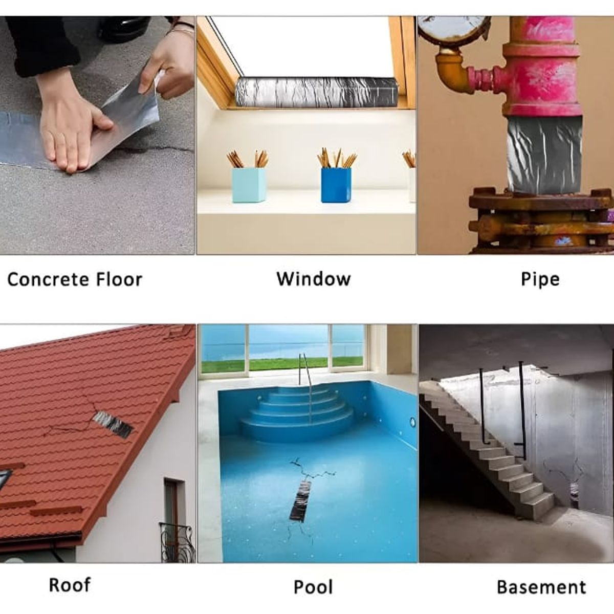 GENERICO - CINTA  IMPERMEABLE DE REPARACION O BUTILO  WATERPROOF TAPE 5CM X 10M