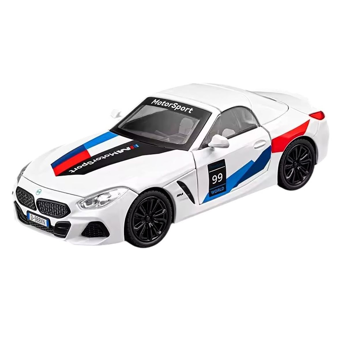 GENERICO - Auto Colección Bmw Z4 Gt Escala 124 Con Sonido Y Luces