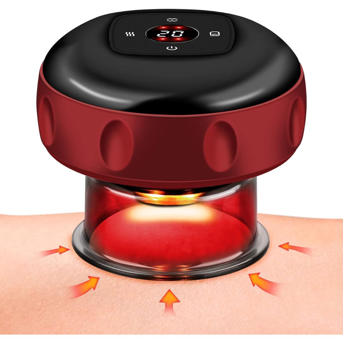 GENERICO - Masajeador de Ventosas Inteligente con Luz Roja y Succión - Aleatorio
