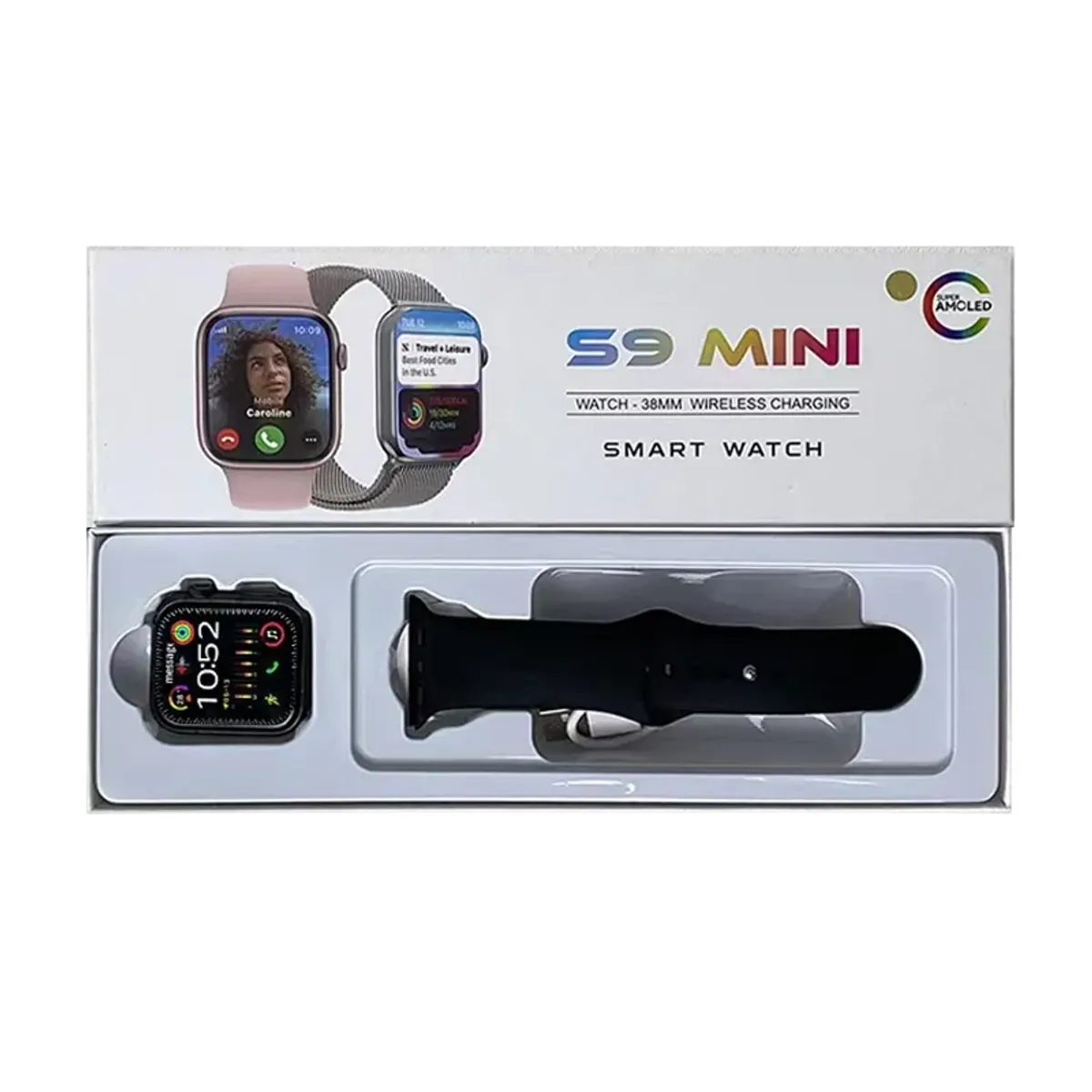 GENERICO - Smartwatch Smart Watch S9 Mini Hd 38mm negro