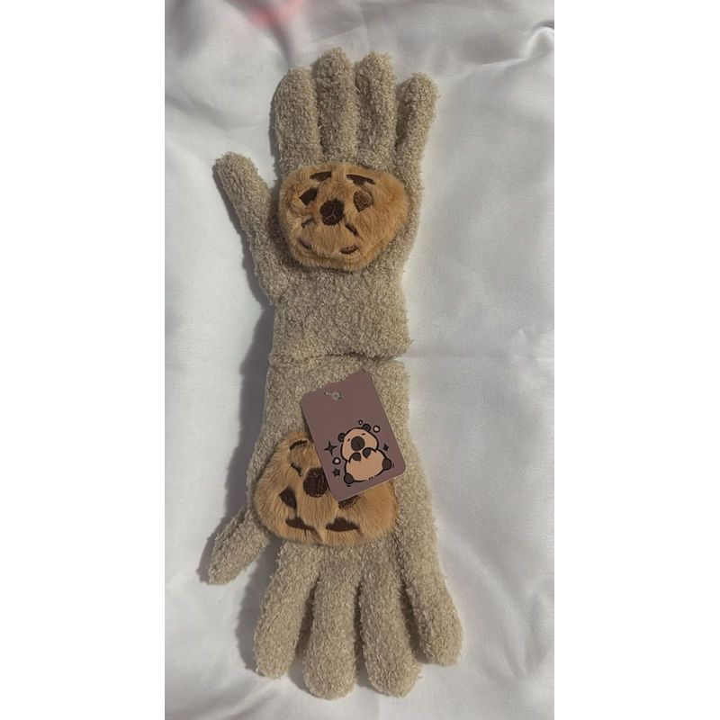 GENERICO - Guantes Plush Capibara  Para Niños Invierno