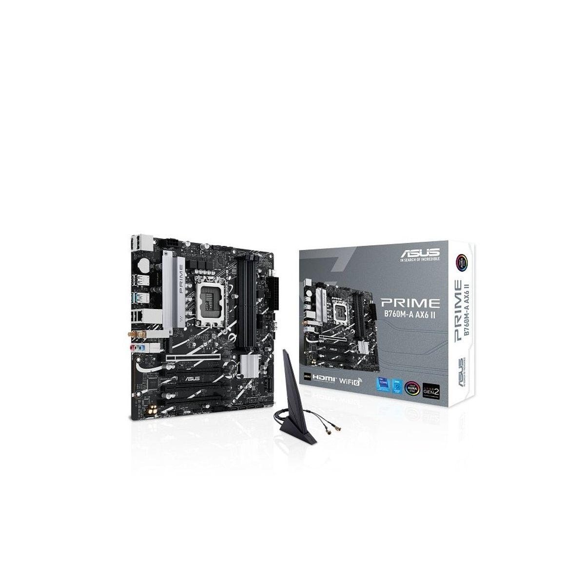 ASUS - Placa Base Asus Prime B760M-A Ax6 Ii Matx Lga1700 - Chipset Intel B760 Conectividad Avanz