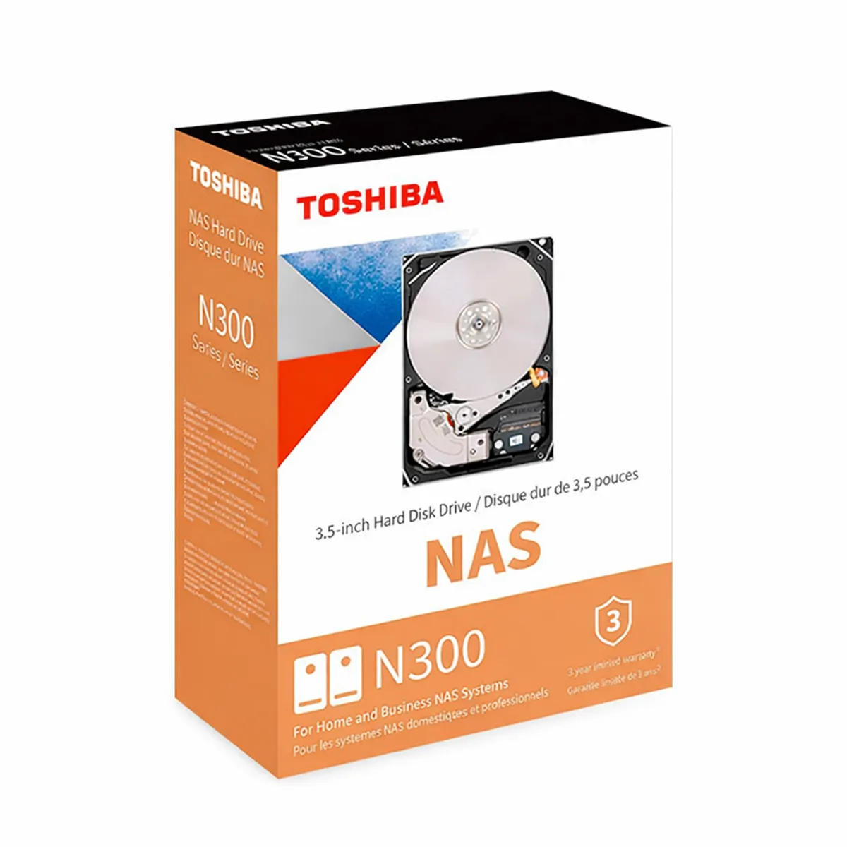 TOSHIBA - Disco Duro Toshiba N300 Nas 14Tb 7200Rpm Sata 3.5" Con 512Mb Cache Para Almacenamiento Seg