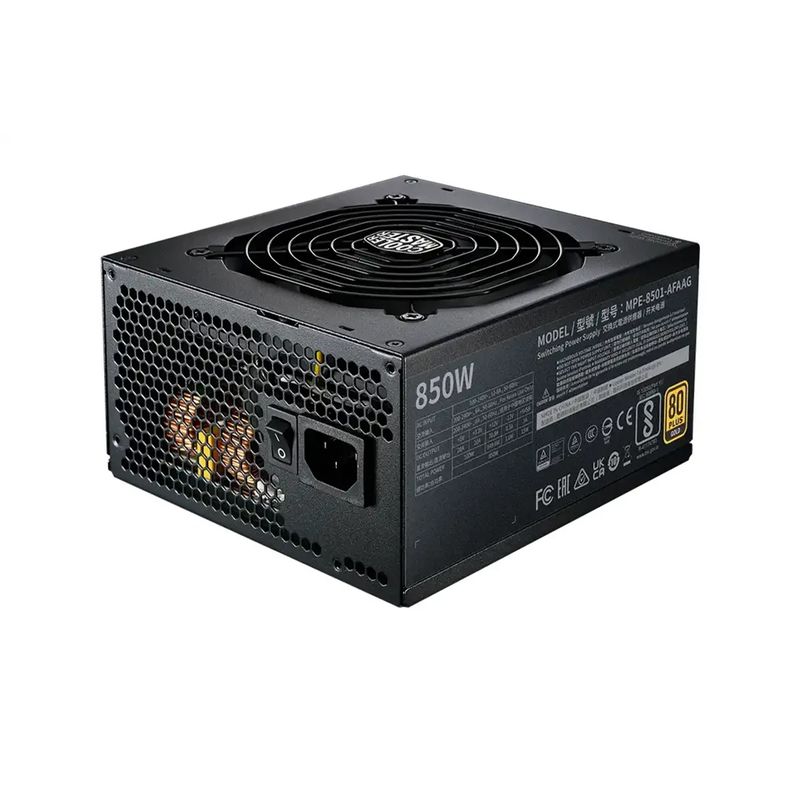 COOLER MASTER - Fuente De Alimentación Cooler Master Mwe Gold 850 V2, 850W Atx, 80 Plus Gold, Alta Eficien